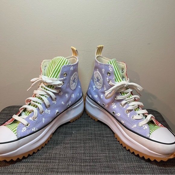 Converse Run Star Hike Floral Paisley Platform Sneakers - Picture 6 of 10